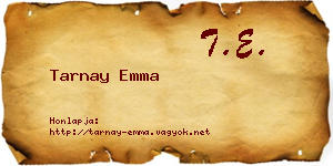 Tarnay Emma névjegykártya